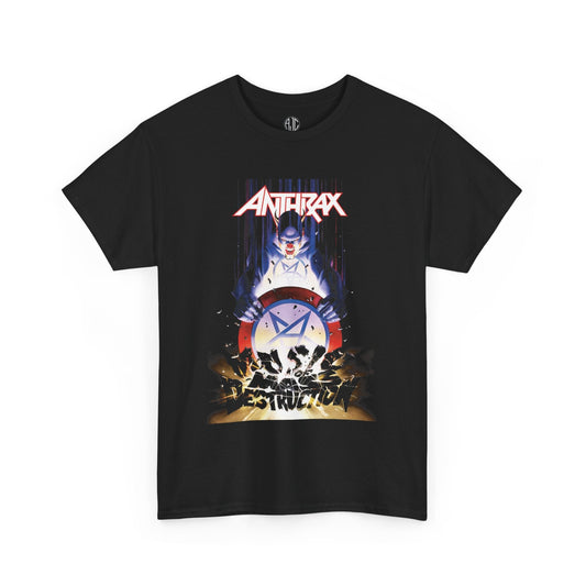 Anthrax Music Of Mass Destruction Premium Metal Tee - Asphalt Jungle Co