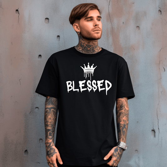 BLESSED PREMIUM TEE - Asphalt Jungle Co