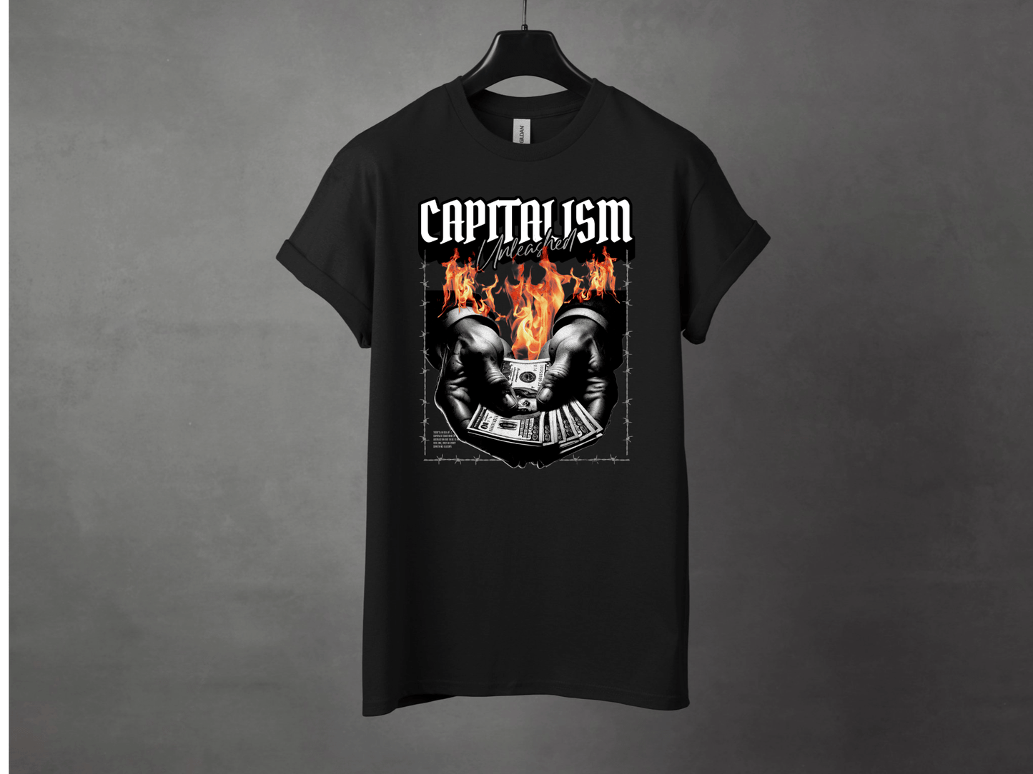Capitalism Unleashed Premium Streetwear Tee - Asphalt Jungle Co