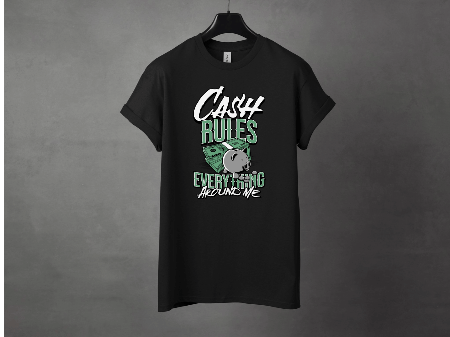 Cash Rules Everything Premium Streetwear Tee - Asphalt Jungle Co