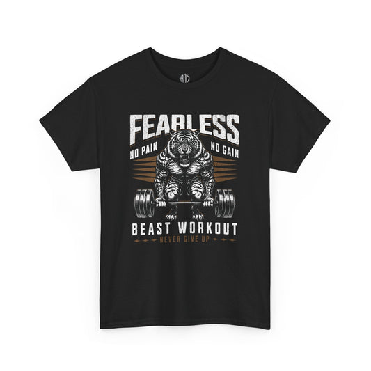 Fearless Beast Premium Gym Workout Tee - Asphalt Jungle Co