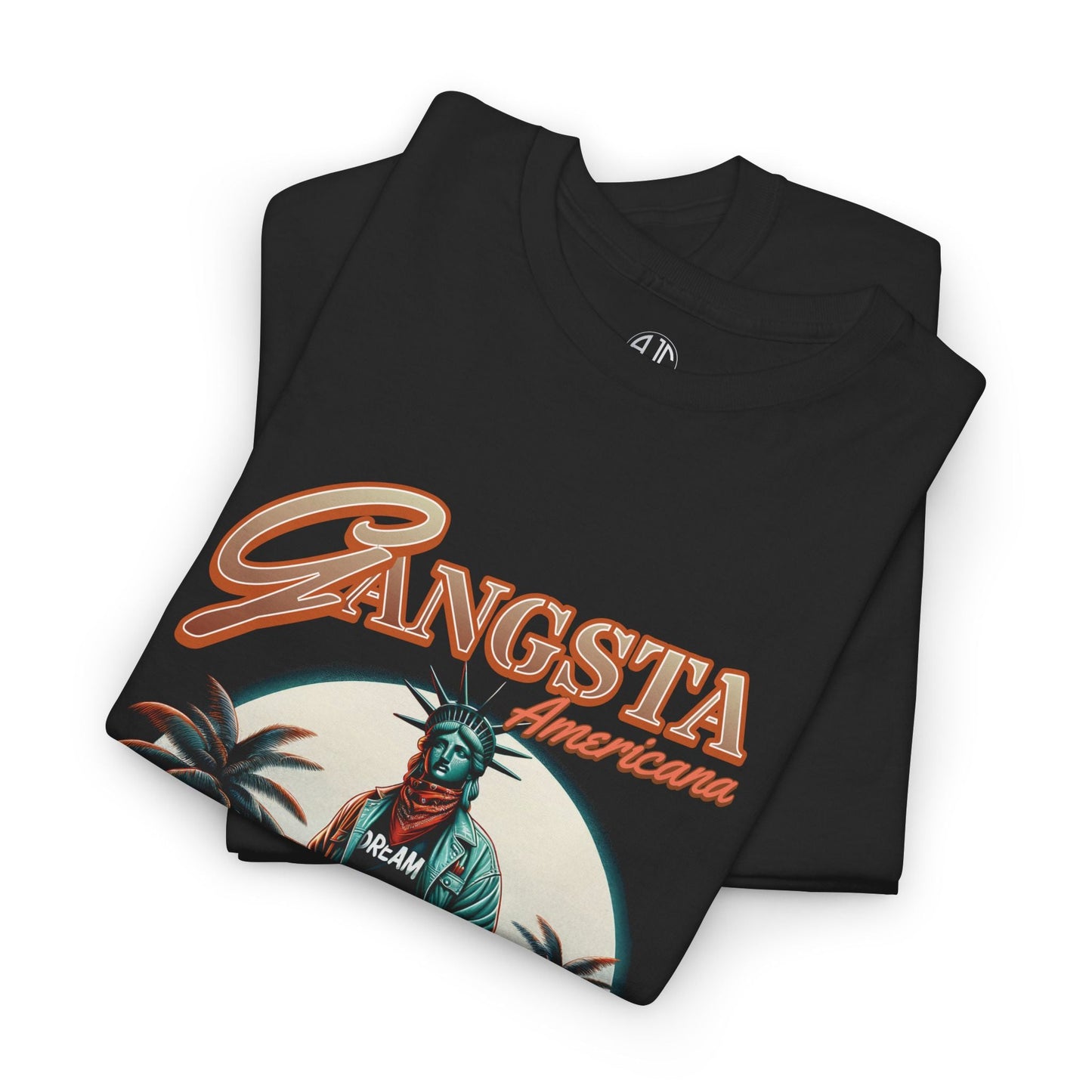 Gangsta Americana Premium Streetwear Tee - Asphalt Jungle Co