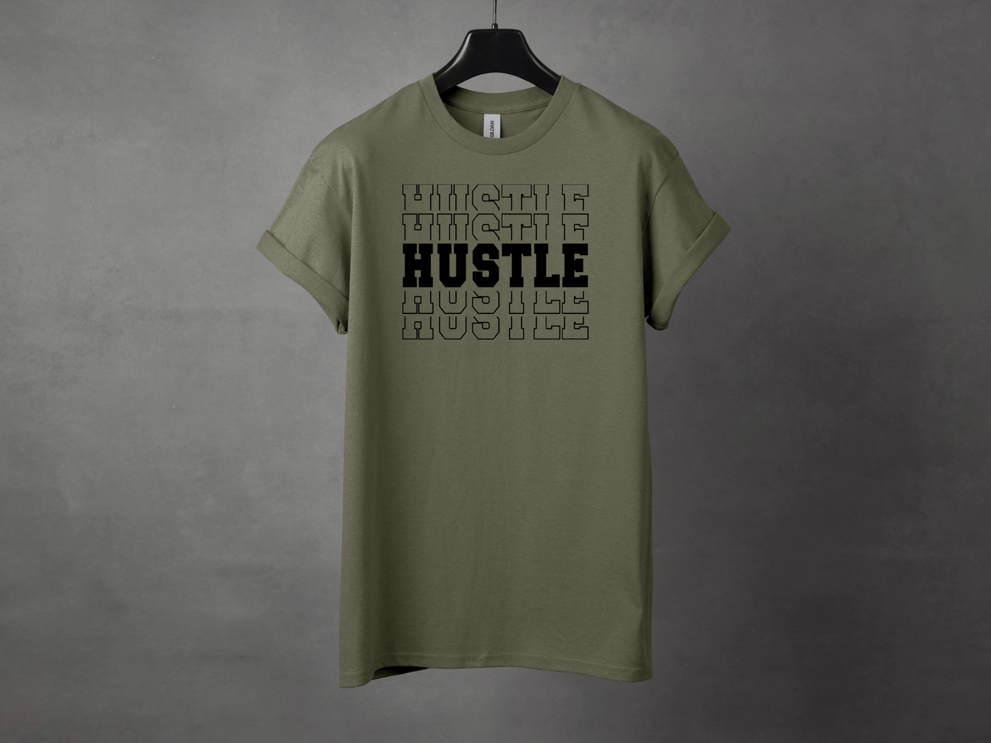 HUSTLE HARD PREMIUM TEE - Asphalt Jungle Co