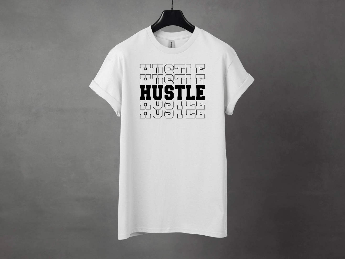 HUSTLE HARD PREMIUM TEE - Asphalt Jungle Co