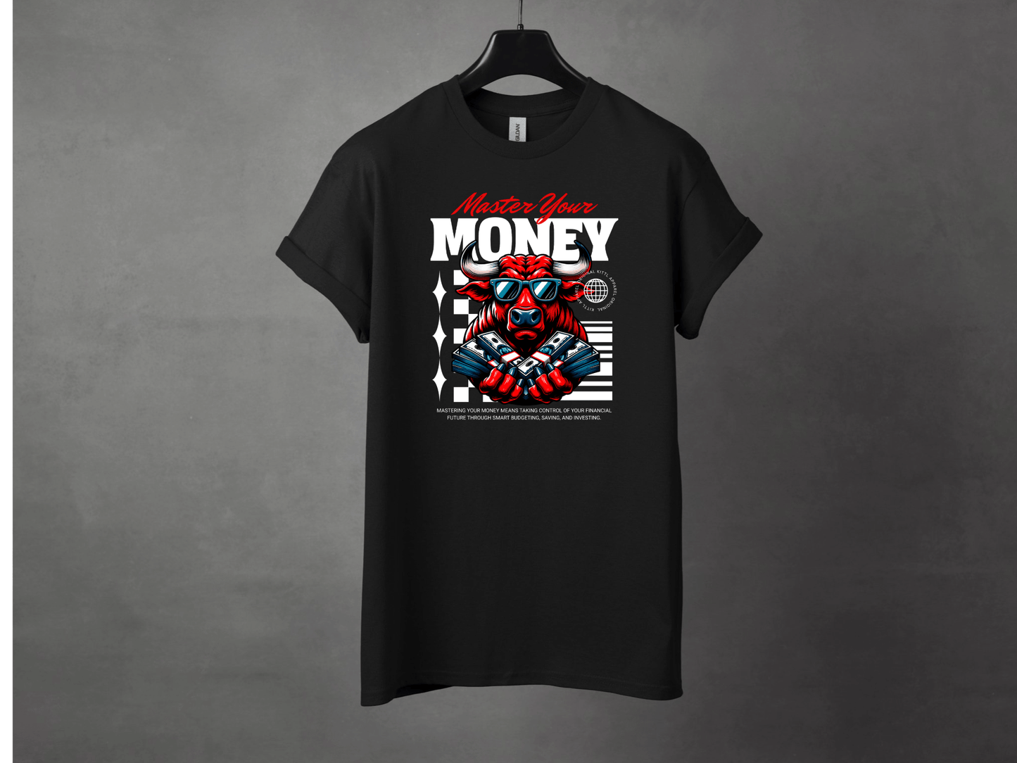 Master Your Money Premium Streetwear Tee - Asphalt Jungle Co