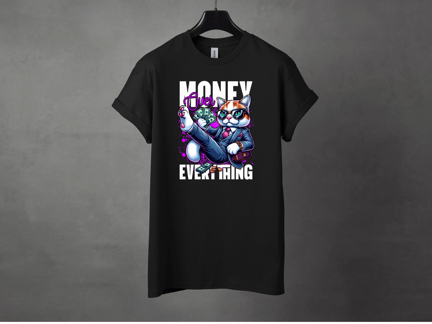 Money Over Everything Premium Streetwear Tee - Asphalt Jungle Co