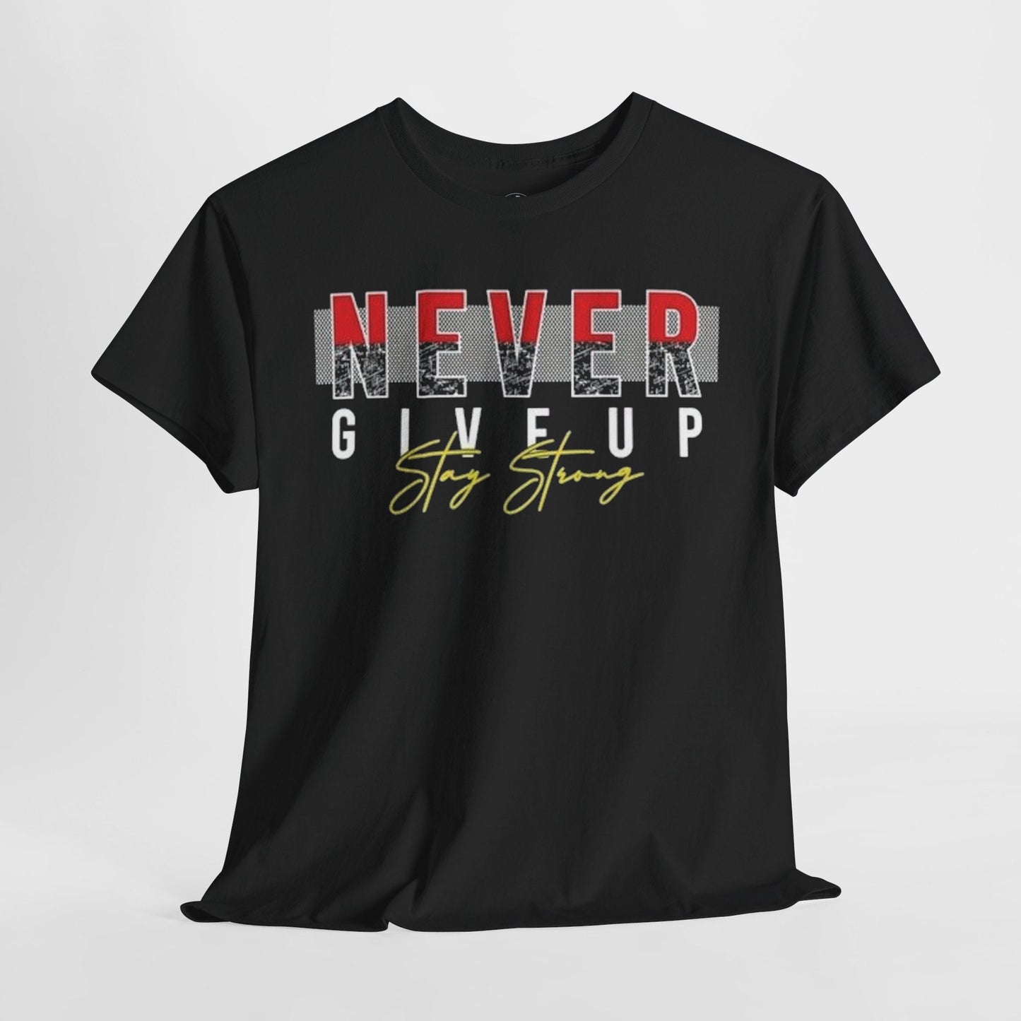 NEVER GIVE UP PREMIUM TEE - Asphalt Jungle Co
