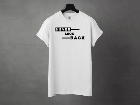NEVER LOOK BACK PREMIUM TEE - Asphalt Jungle Co