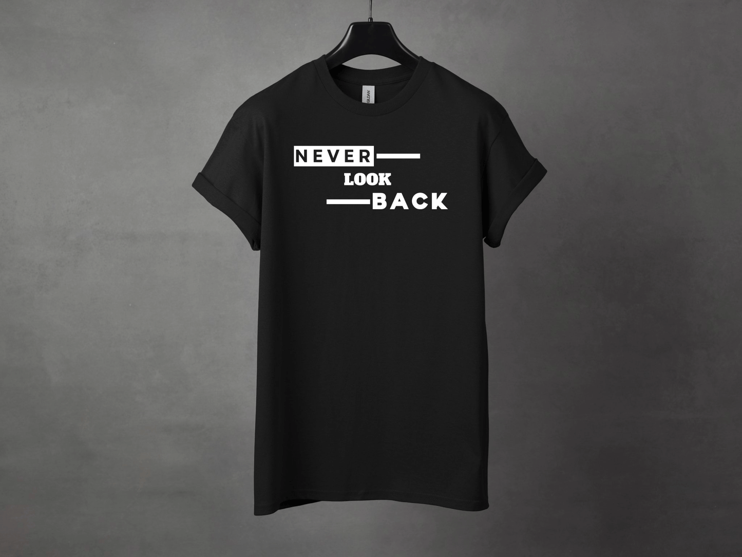 NEVER LOOK BACK PREMIUM TEE - Asphalt Jungle Co