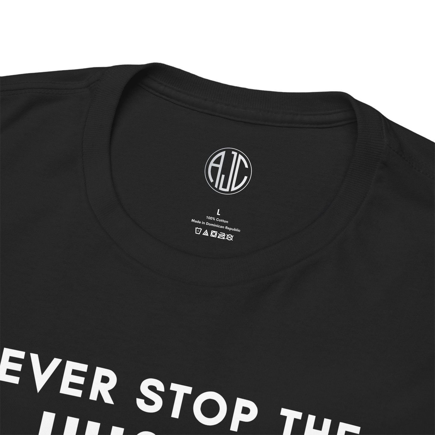 NEVER STOP THE HUSTLE PREMIUM TEE - Asphalt Jungle Co