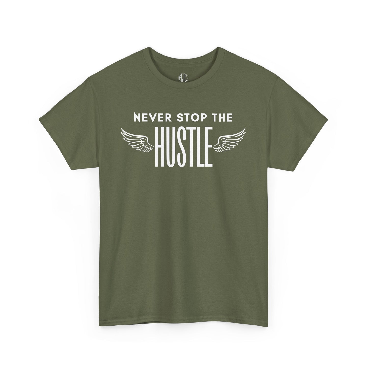 NEVER STOP THE HUSTLE PREMIUM TEE - Asphalt Jungle Co