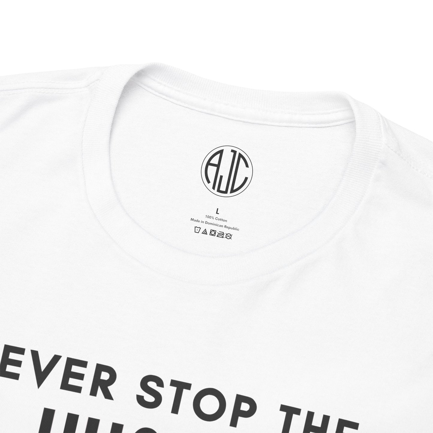 NEVER STOP THE HUSTLE PREMIUM TEE - Asphalt Jungle Co