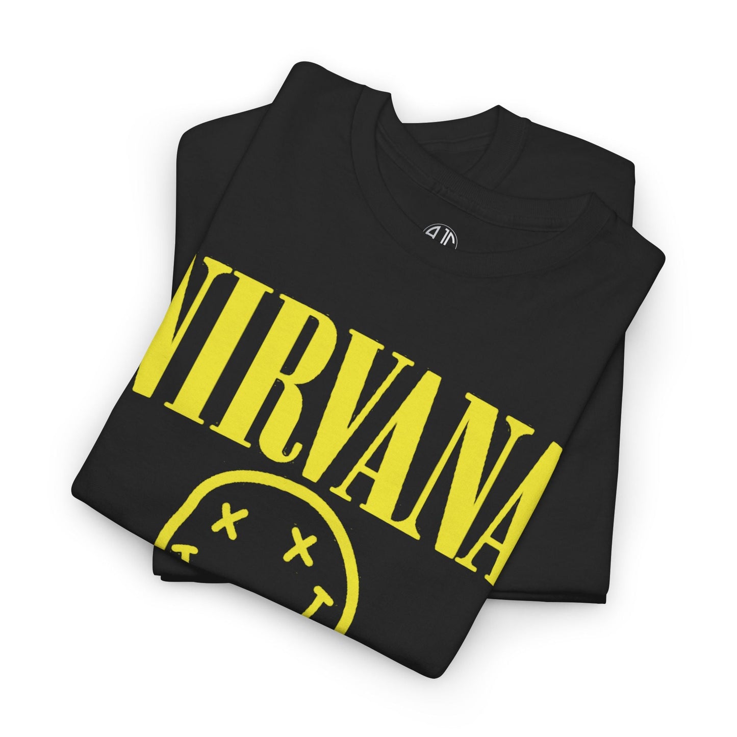 Nirvana Smiley Face Premium Grunge Tee - Asphalt Jungle Co