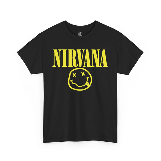 Nirvana Smiley Face Premium Grunge Tee - Asphalt Jungle Co