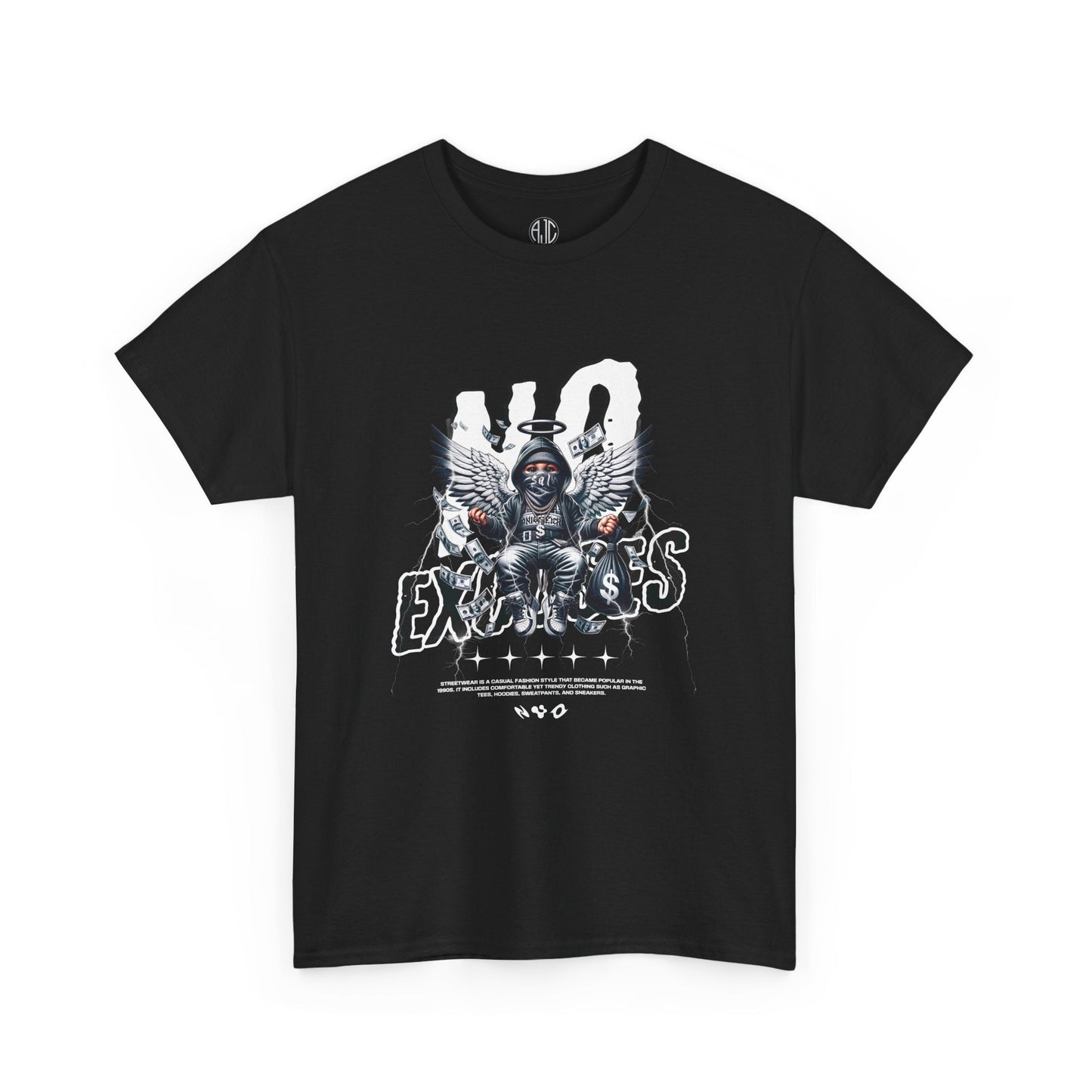 No Excuses Premium Streetwear Tee - Asphalt Jungle Co