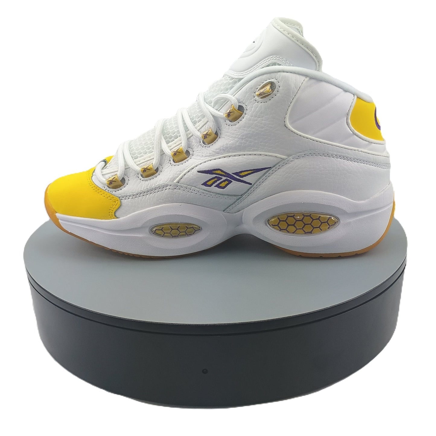 REEBOK QUESTION MID YELLOW TOE LAKERS 2020 PE MENS SHOES - Asphalt Jungle Co