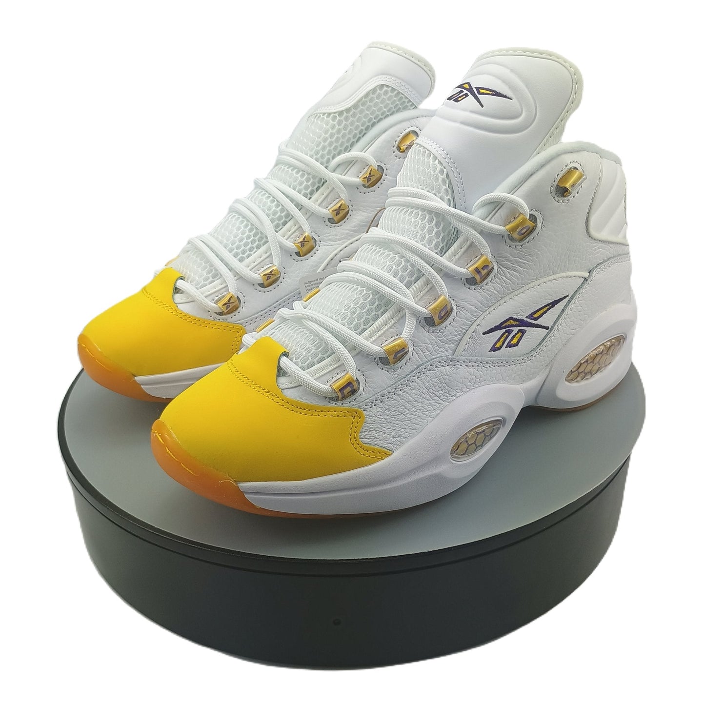 REEBOK QUESTION MID YELLOW TOE LAKERS 2020 PE MENS SHOES - Asphalt Jungle Co