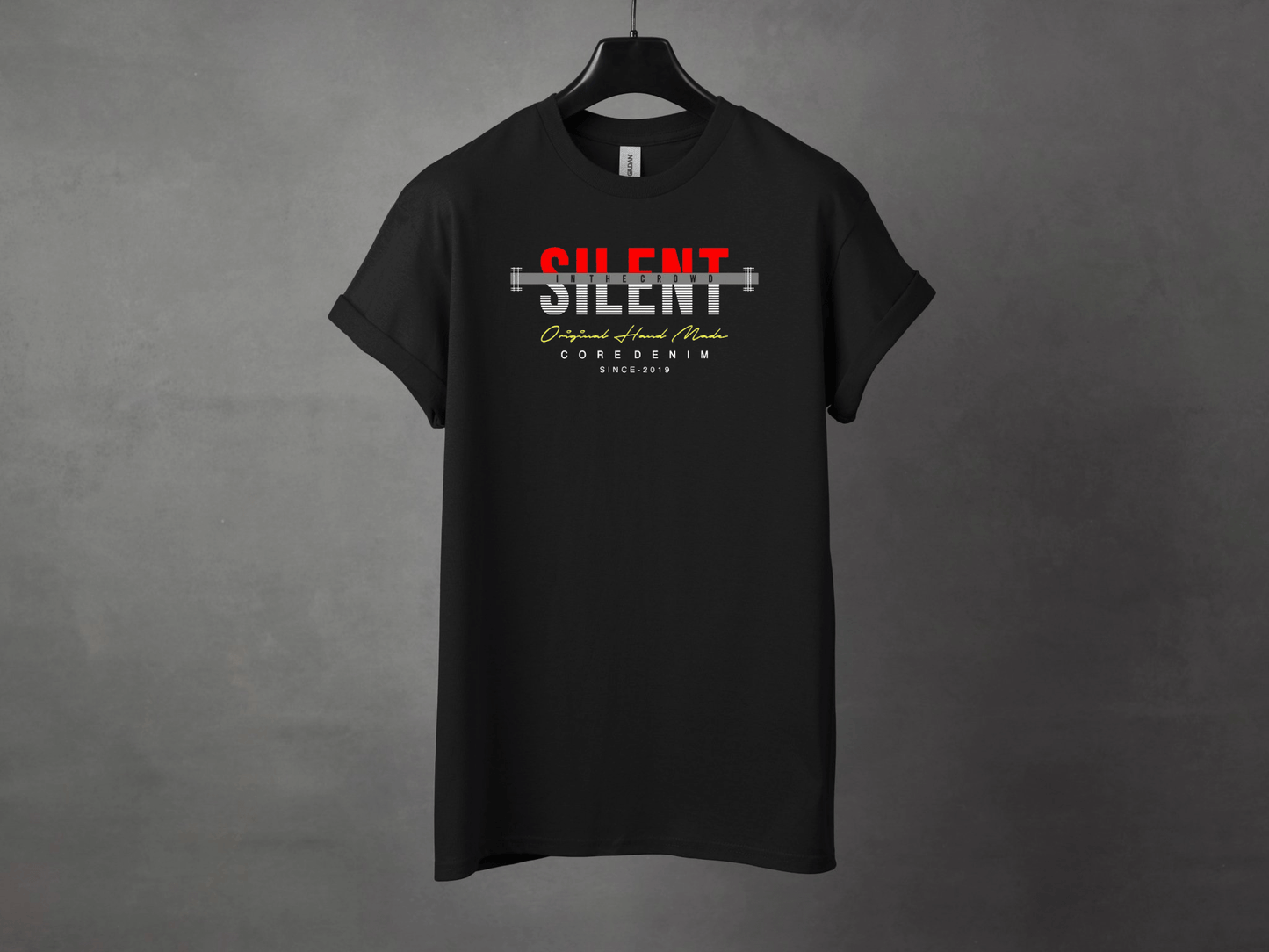 SILENT IN THE CROWD PREMIUM TEE - Asphalt Jungle Co