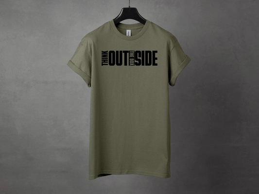 THINK OUTSIDE THE BOX PREMIUM TEE - Asphalt Jungle Co