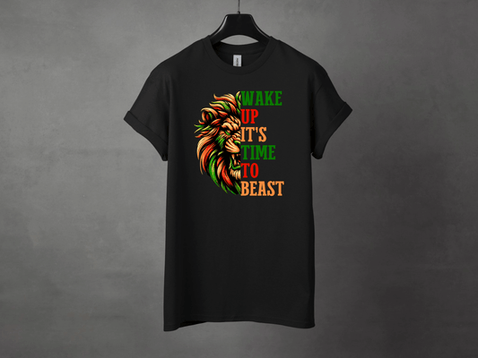 TIME TO BEAST PREMIUM TEE - Asphalt Jungle Co