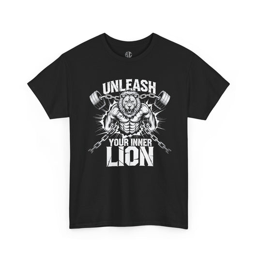 Unleash Your Inner Lion Premium Gym Workout Tee - Asphalt Jungle Co