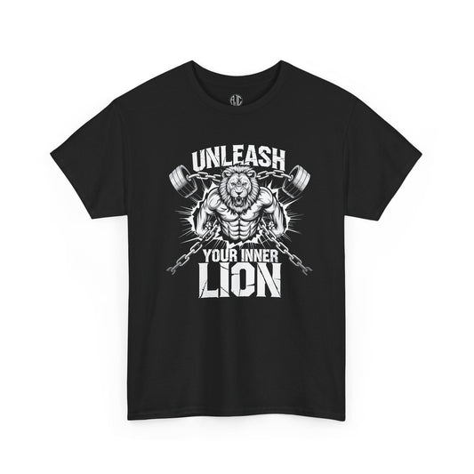 Unleash Your Inner Lion Premium Gym Workout Tee - Asphalt Jungle Co