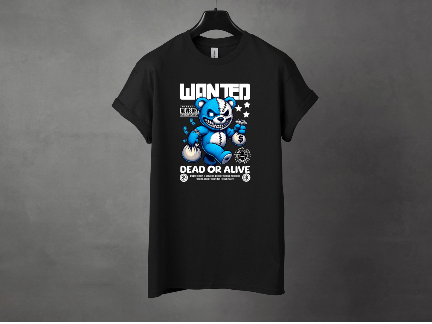 Wanted Premium Streetwear Tee - Asphalt Jungle Co