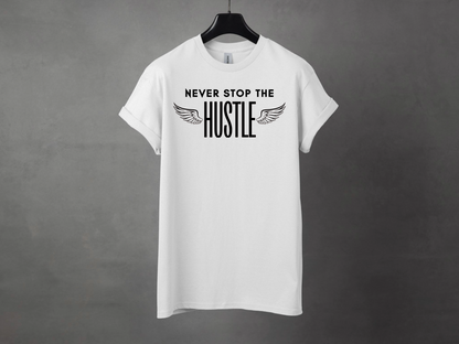 NEVER STOP THE HUSTLE PREMIUM TEE