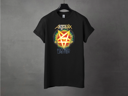 Anthrax Breathing Lightning Premium Metal Tee