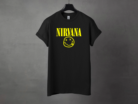 Nirvana Smiley Face Premium Grunge Tee