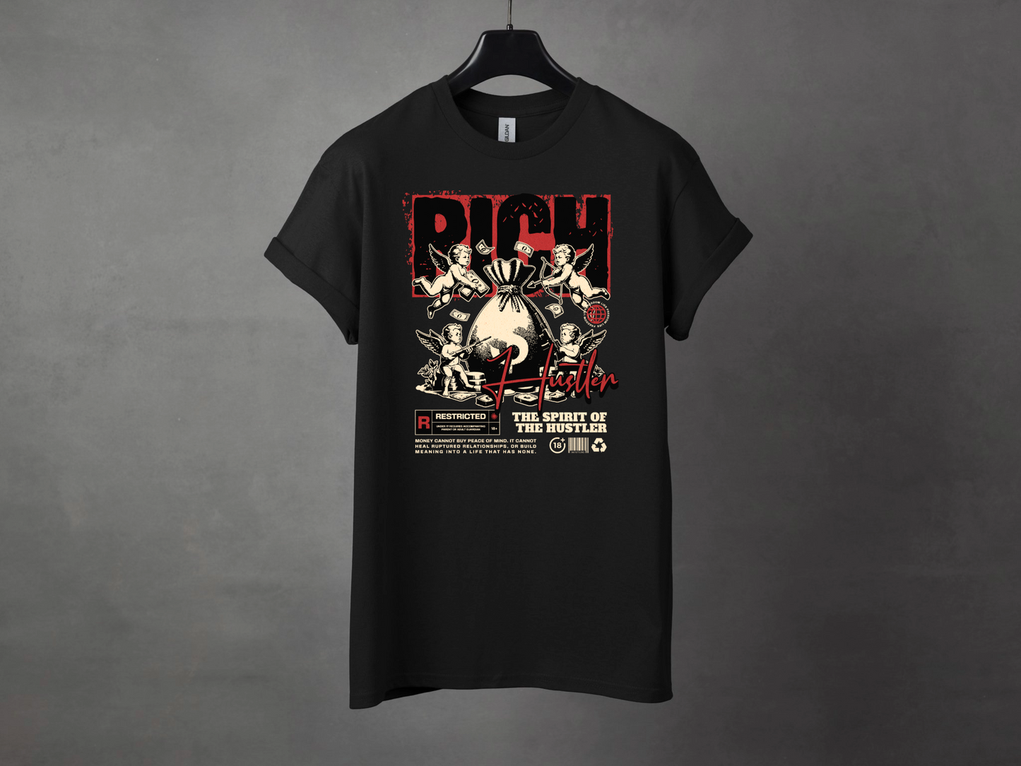Rich Hustler Premium Streetwear Tee