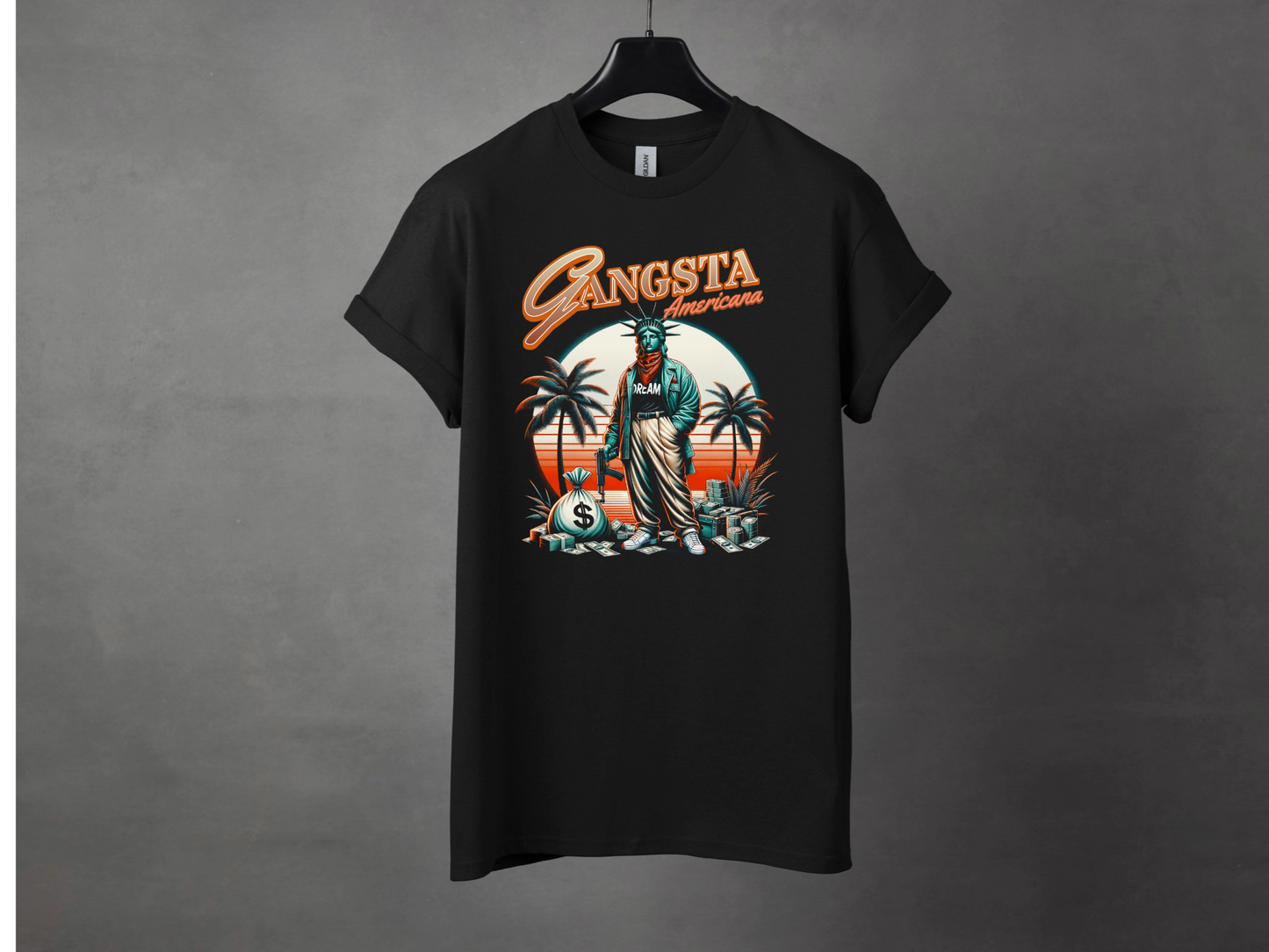 Gangsta Americana Premium Streetwear Tee