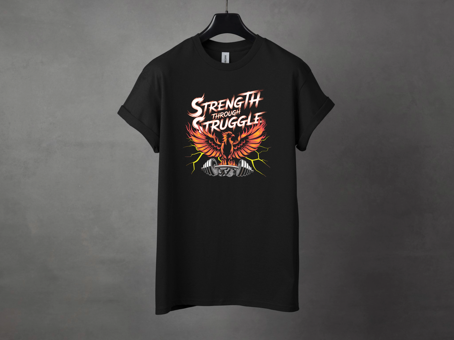Strength Through Struggle Premium Gym Workout Tee