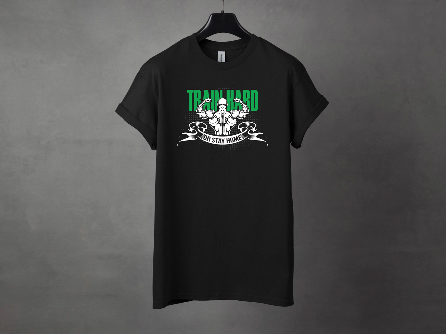 Train Hard Premium Gym Workout Tee