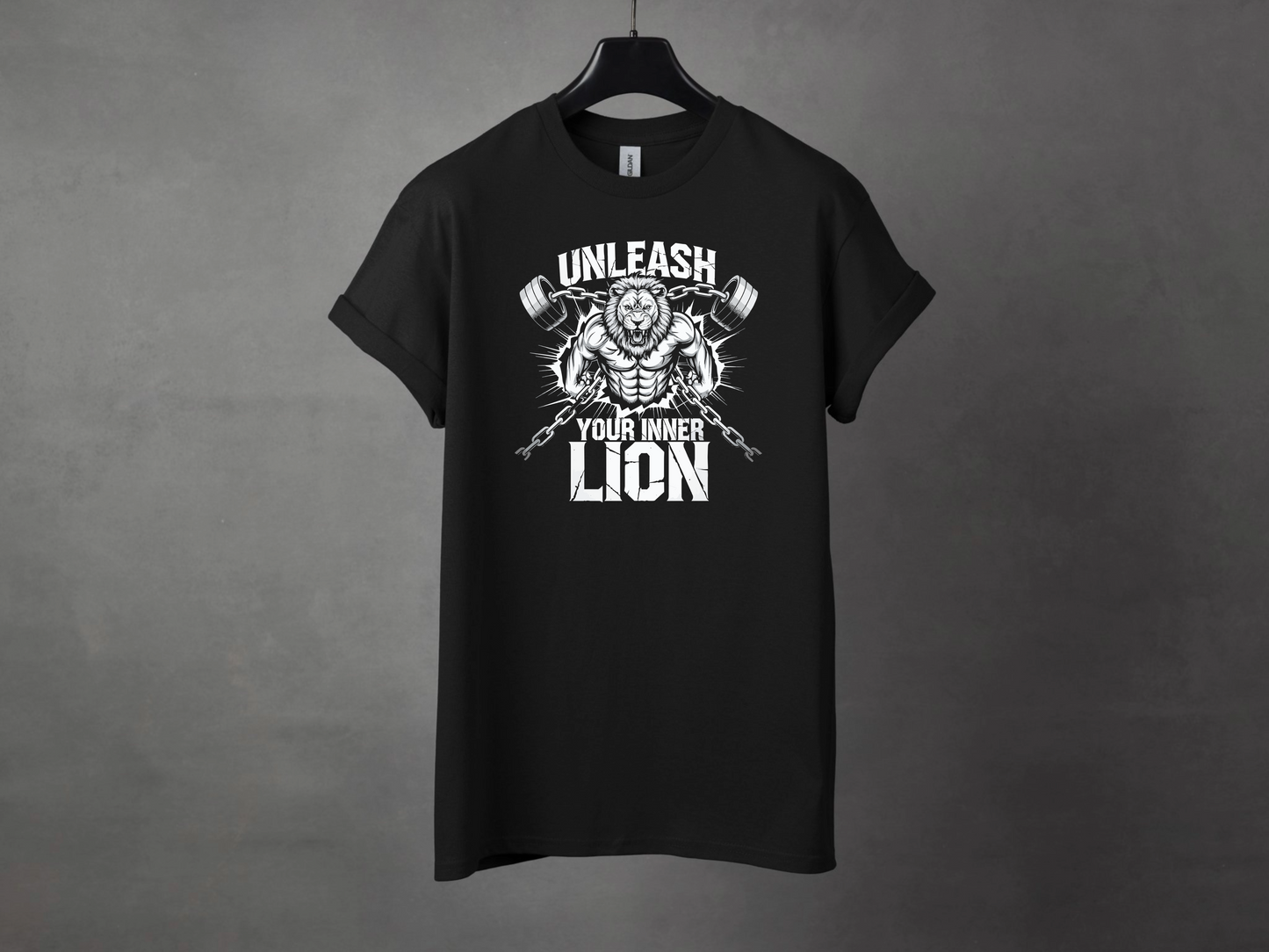 Unleash Your Inner Lion Premium Gym Workout Tee