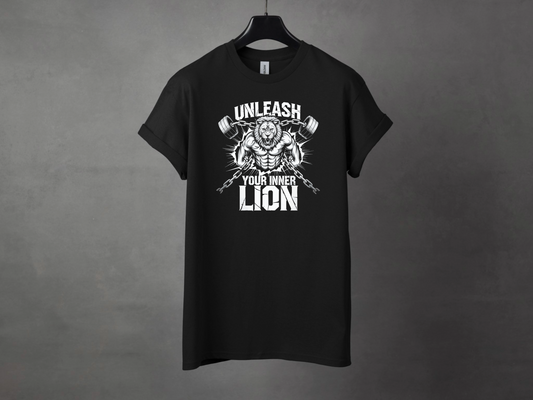 Unleash Your Inner Lion Premium Gym Workout Tee