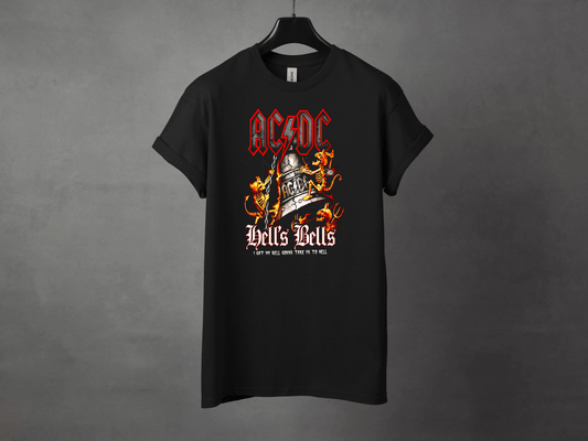 AC/DC Hells Bells Premium Rock Tee - Asphalt Jungle Co