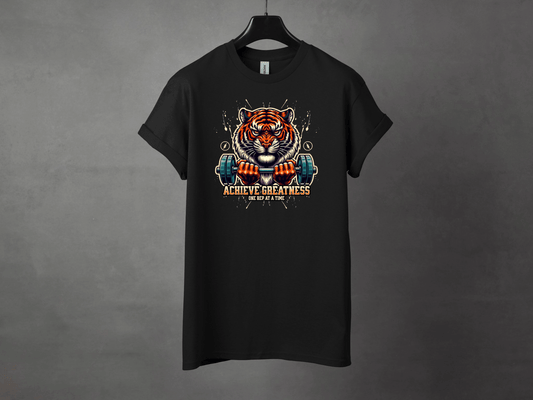 Achieve Greatness Premium Gym Workout Tee - Asphalt Jungle Co