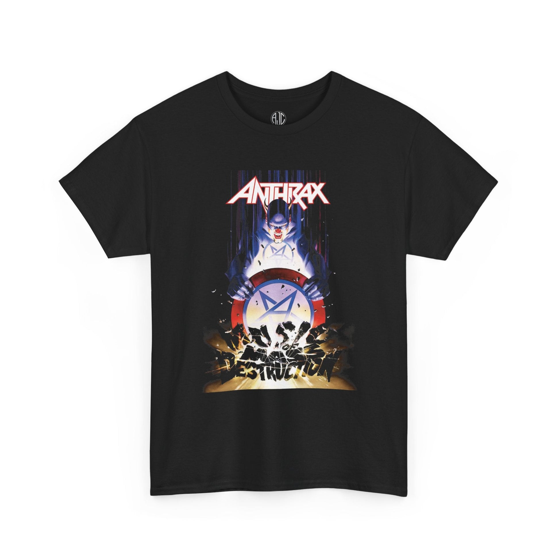 Anthrax Music Of Mass Destruction Premium Metal Tee - Asphalt Jungle Co