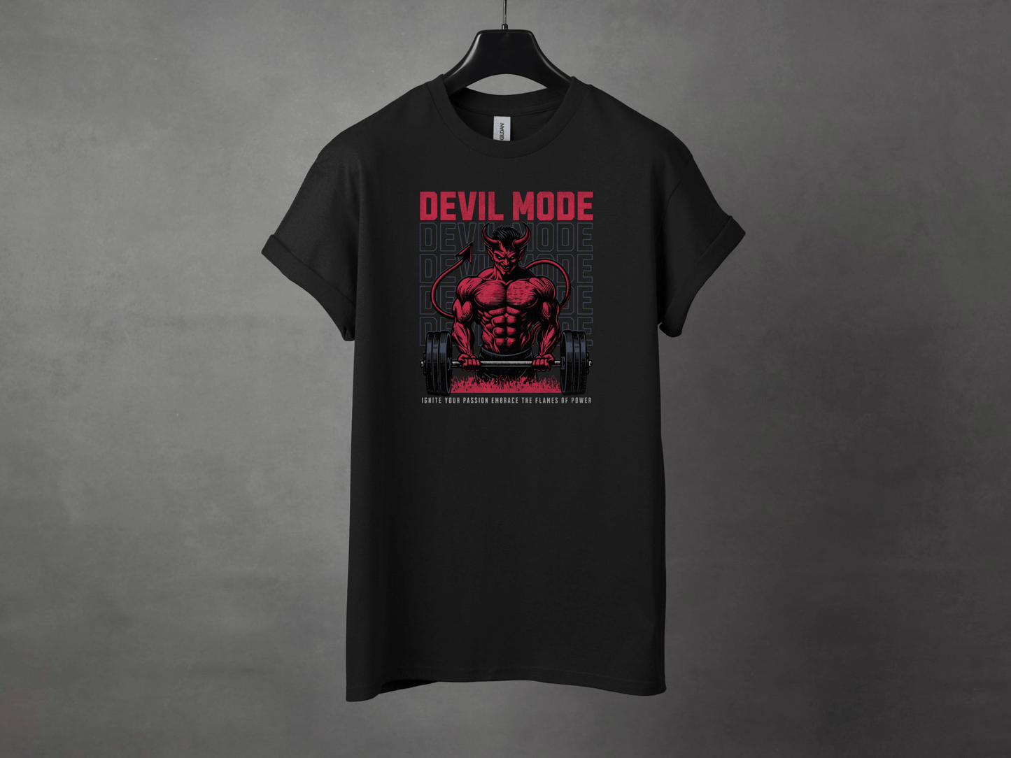 Devil Mode Premium Gym Workout Tee - Asphalt Jungle Co