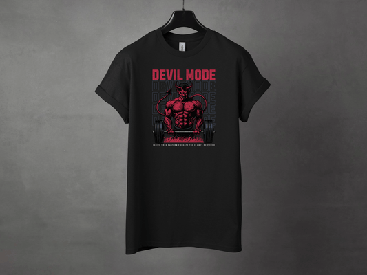 Devil Mode Premium Gym Workout Tee - Asphalt Jungle Co