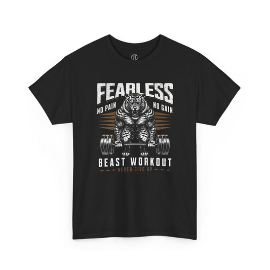 Fearless Beast Premium Gym Workout Tee - Asphalt Jungle Co