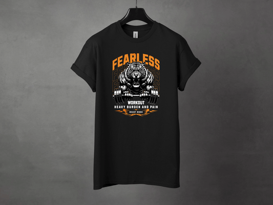 Fearless Premium Gym Workout Tee - Asphalt Jungle Co