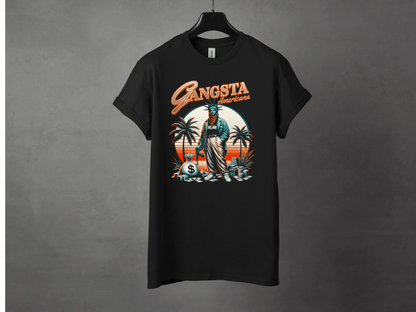 Gangsta Americana Premium Streetwear Tee - Asphalt Jungle Co