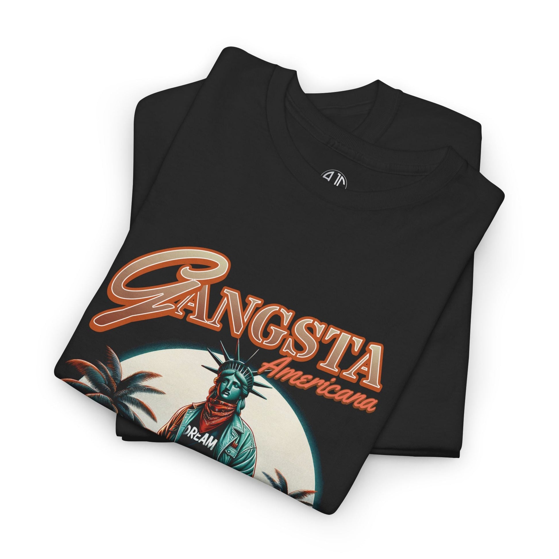 Gangsta Americana Premium Streetwear Tee - Asphalt Jungle Co
