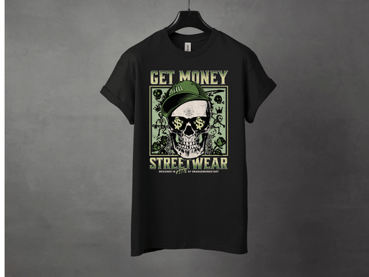 Get Money Premium Streetwear Tee - Asphalt Jungle Co