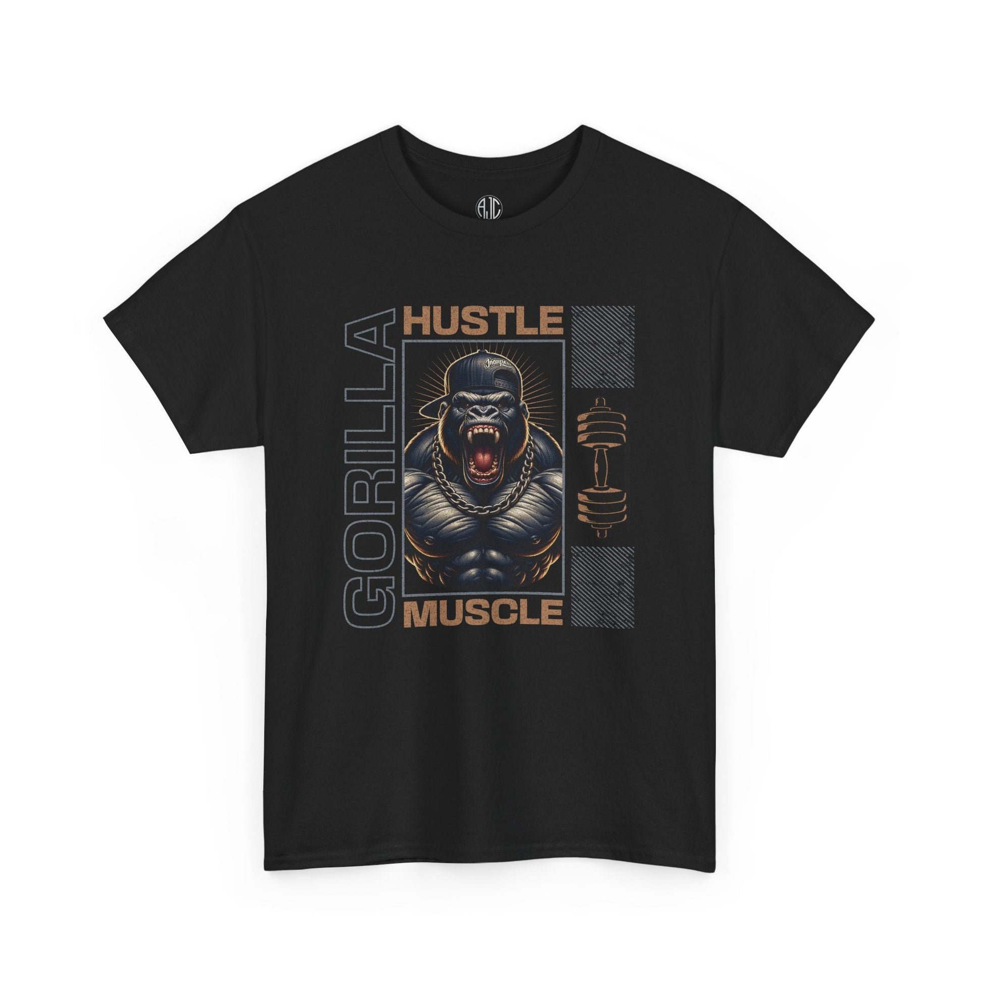 Gorilla Muscle Premium Gym Workout Tee - Asphalt Jungle Co