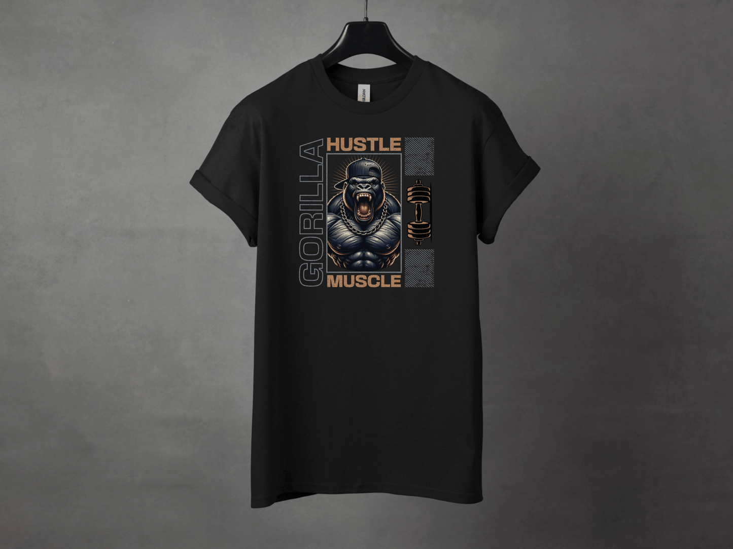 Gorilla Muscle Premium Gym Workout Tee - Asphalt Jungle Co