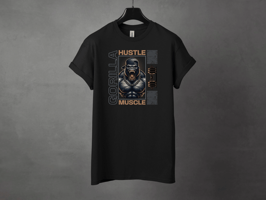 Gorilla Muscle Premium Gym Workout Tee - Asphalt Jungle Co