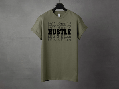 HUSTLE HARD PREMIUM TEE - Asphalt Jungle Co